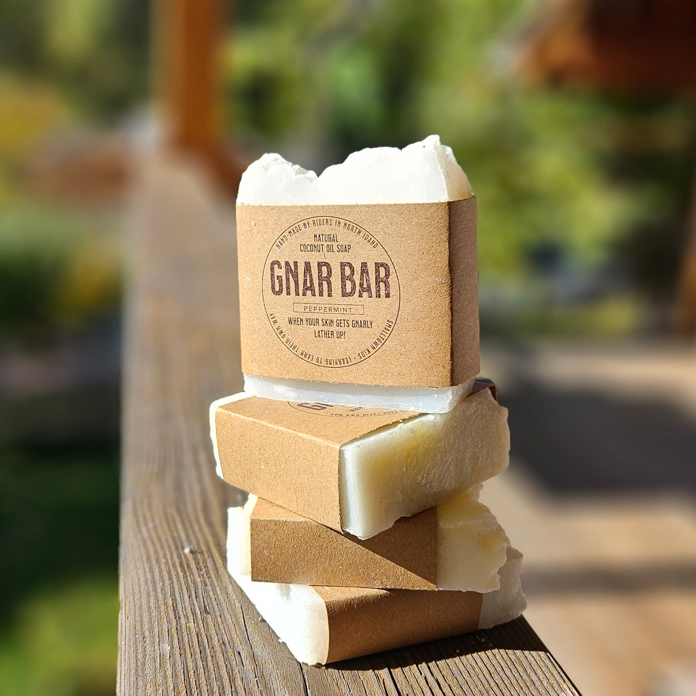 Gnar Bar - Handcrafted Organic Coconut Oil Bar Soap - 4 Pack